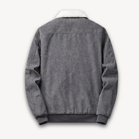 Veste Homme Côtelé Doublée Sherpa Chic 1