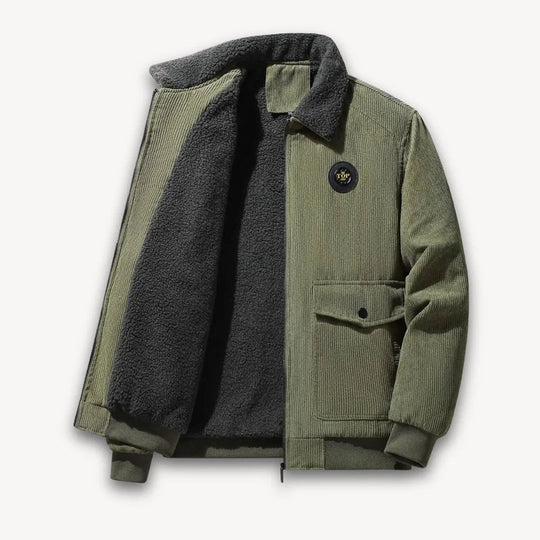 Veste Homme Côtelé Doublée Sherpa Chic 4