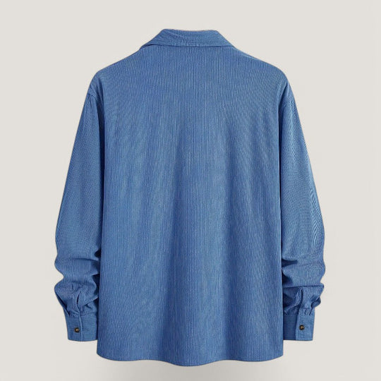 Veste Homme Côtelée Automnale en Velours Polyester Casual 6