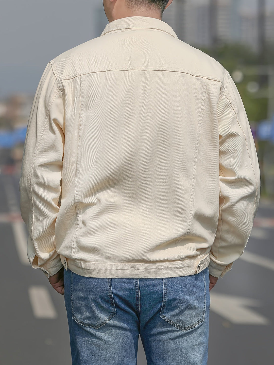 Veste Homme Décontractée avec Col Classique 3