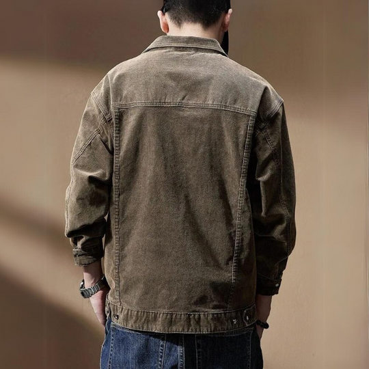 Veste Homme Décontractée en Cordeau Mélange Coton Polyester 1