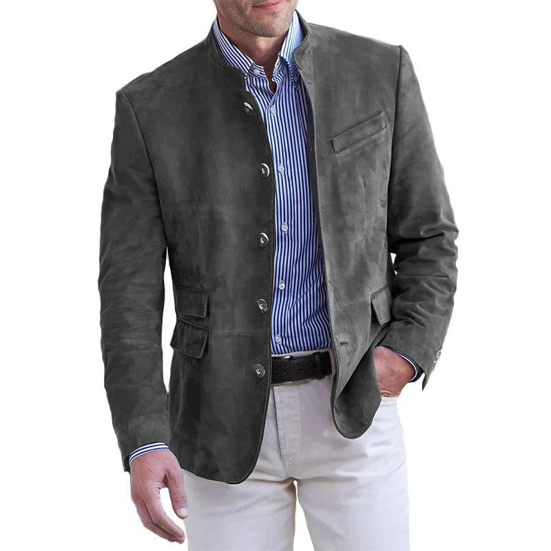 Veste Homme Moderne à Boutons Design Polyvalent 3