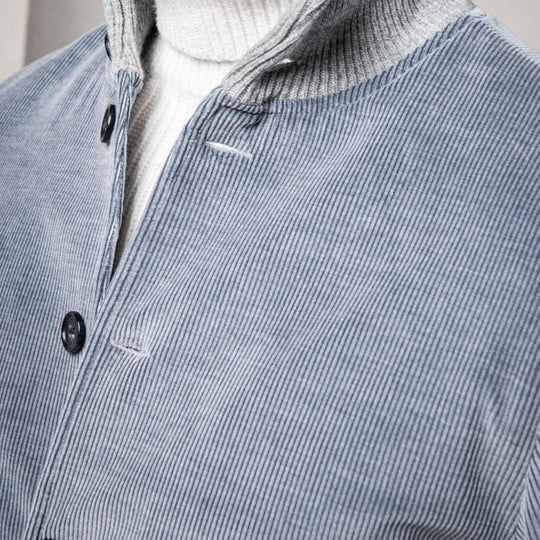 Veste Homme Moderne en Velours Côtelé Polyvalente 3