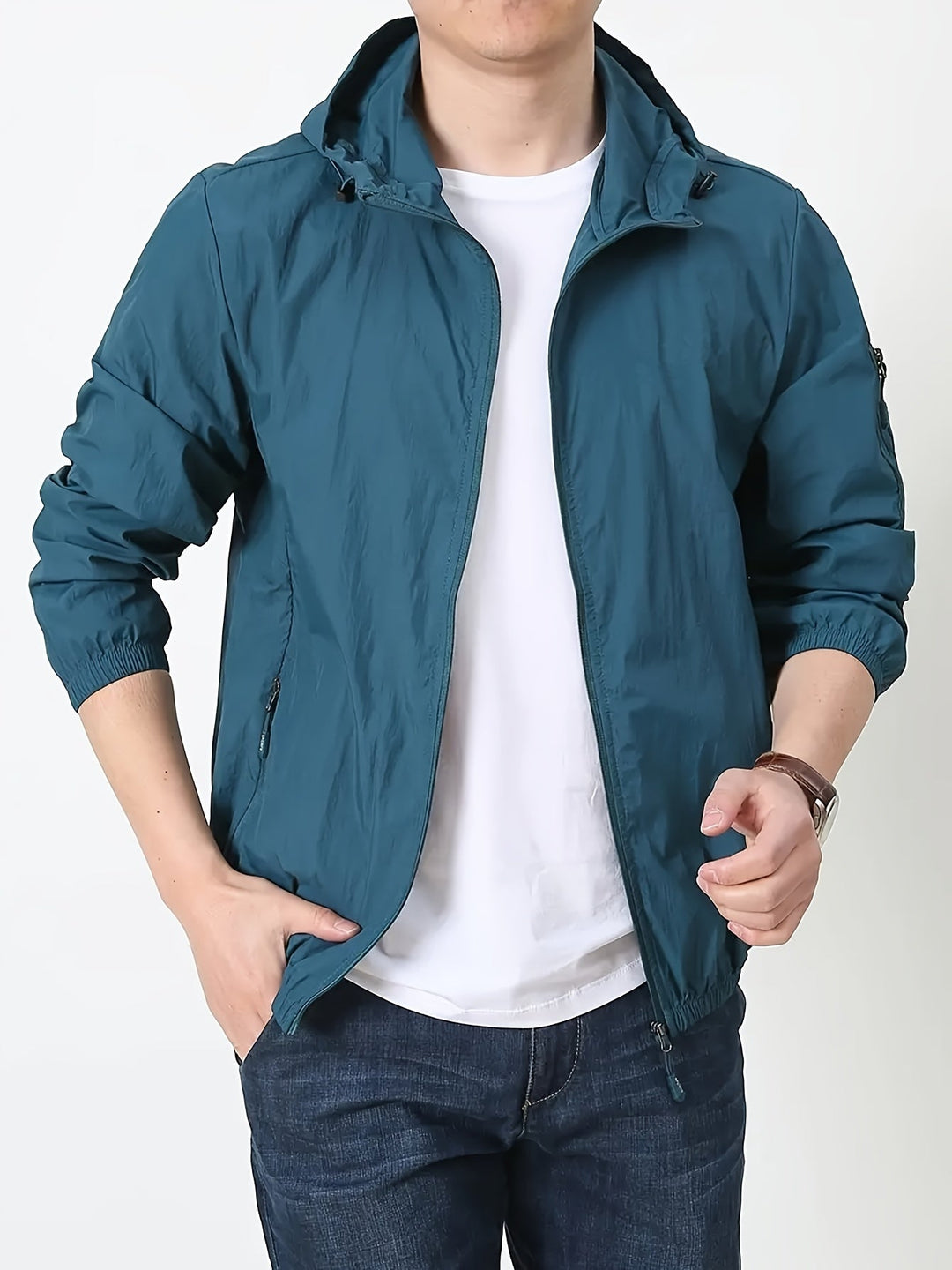 Veste Homme à Capuche Légère pour Activités de Plein Air 1