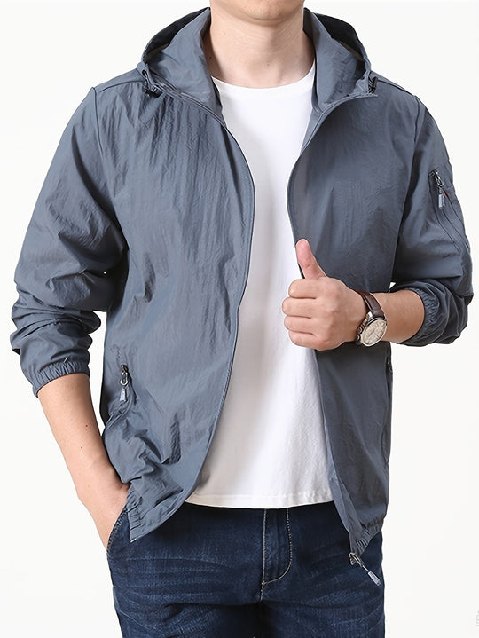 Veste Homme à Capuche Légère pour Activités de Plein Air 2