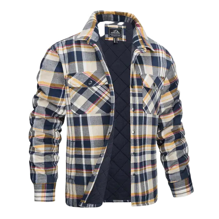 Veste Homme à Manches Longues à Carreaux Moderne 0