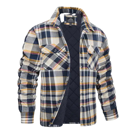 Veste Homme à Manches Longues à Carreaux Moderne 0