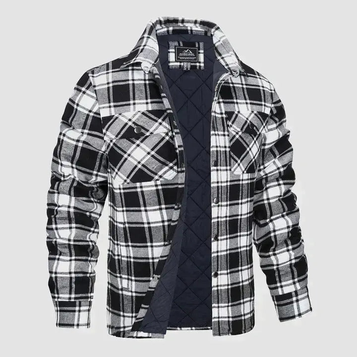 Veste Homme à Manches Longues à Carreaux Moderne 10