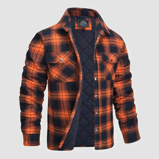 Veste Homme à Manches Longues à Carreaux Moderne 11