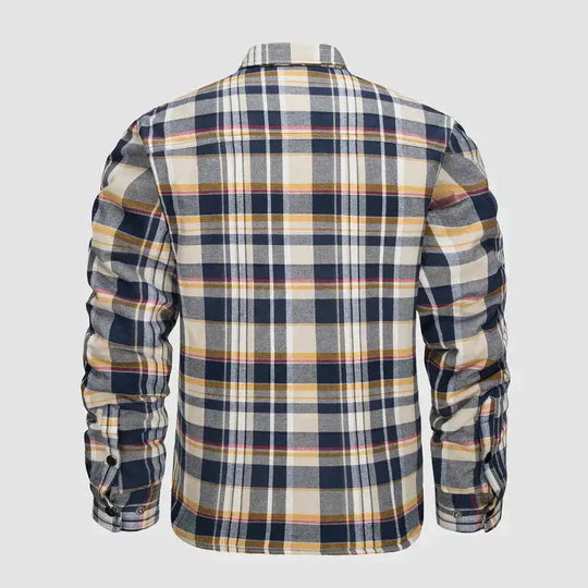 Veste Homme à Manches Longues à Carreaux Moderne 3