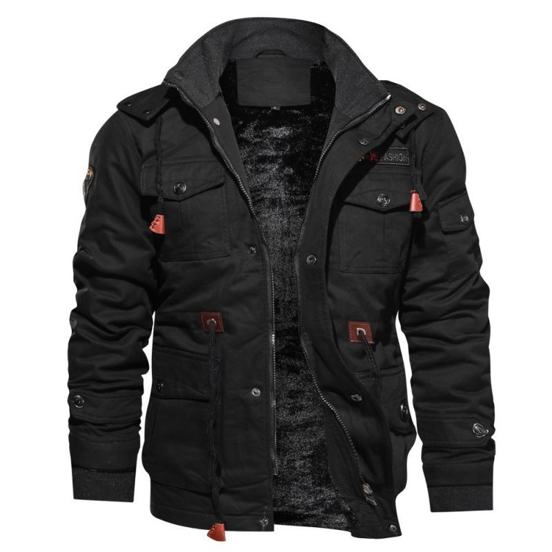 Veste Homme d'Hiver en Fleece Coupe Ajustée avec Poches 0