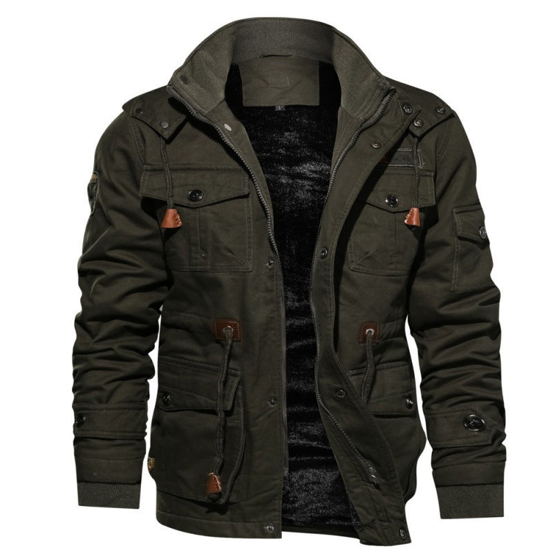 Veste Homme d'Hiver en Fleece Coupe Ajustée avec Poches 1