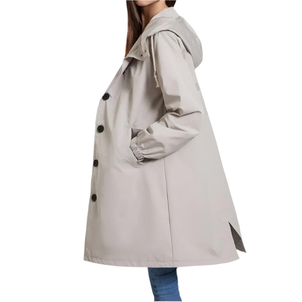 Veste Imperméable Femme Légère à Capuche pour Activités de Plein Air 0