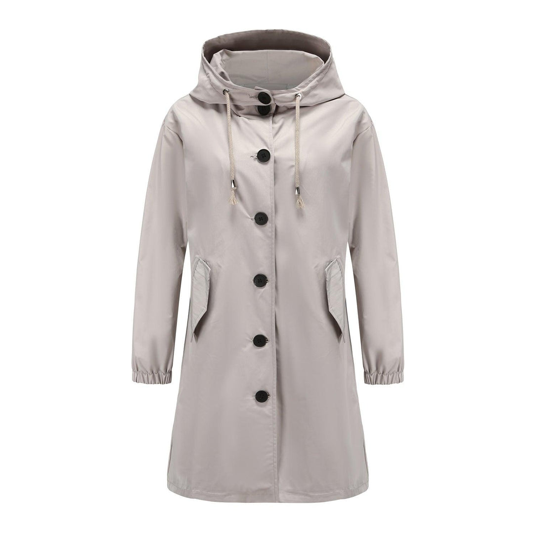 Veste Imperméable Femme Légère à Capuche pour Activités de Plein Air 1