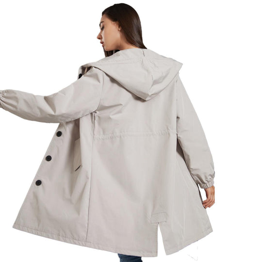 Veste Imperméable Femme Légère à Capuche pour Activités de Plein Air 2