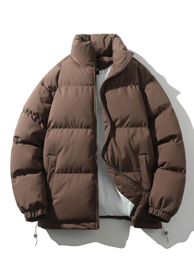 Veste Matelassée Zippée à Col Montant pour Hommes 0
