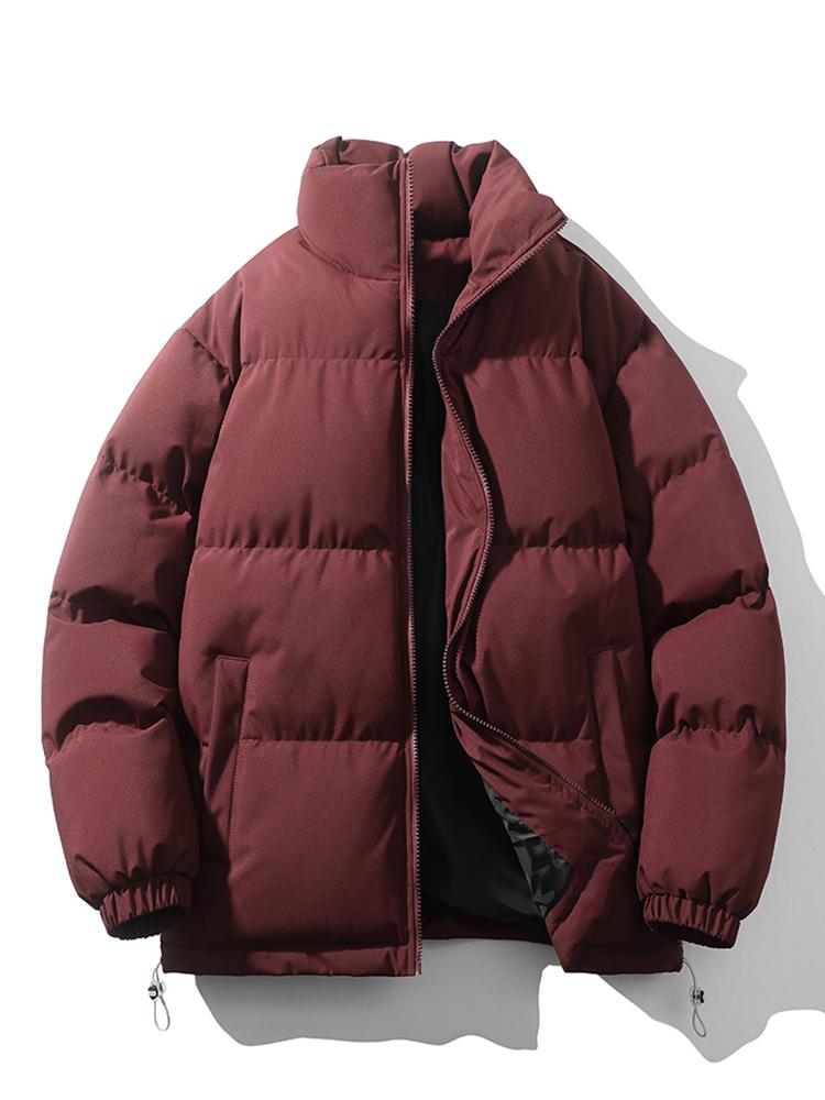 Veste Matelassée Zippée à Col Montant pour Hommes 11