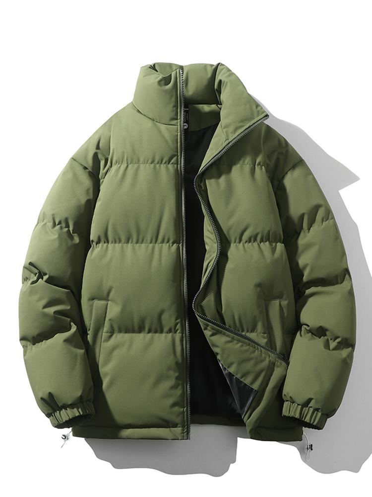 Veste Matelassée Zippée à Col Montant pour Hommes 4