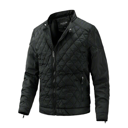 Veste Matelassée pour Hommes - Coupe Ajustée - Col Haut - Fermeture Éclair 0