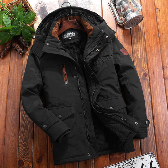 Veste Matelassée pour Hommes avec Capuche et Poches Multiples 2