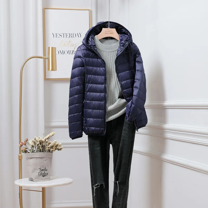 Veste Puffer Femme Capuche Design Pliable 3