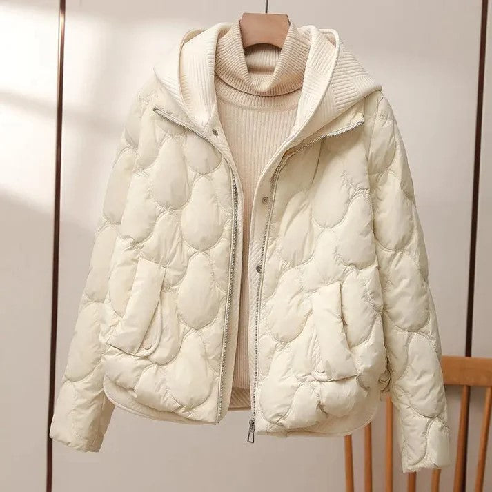 Veste Puffer Femme Oversized avec Col Haut 2