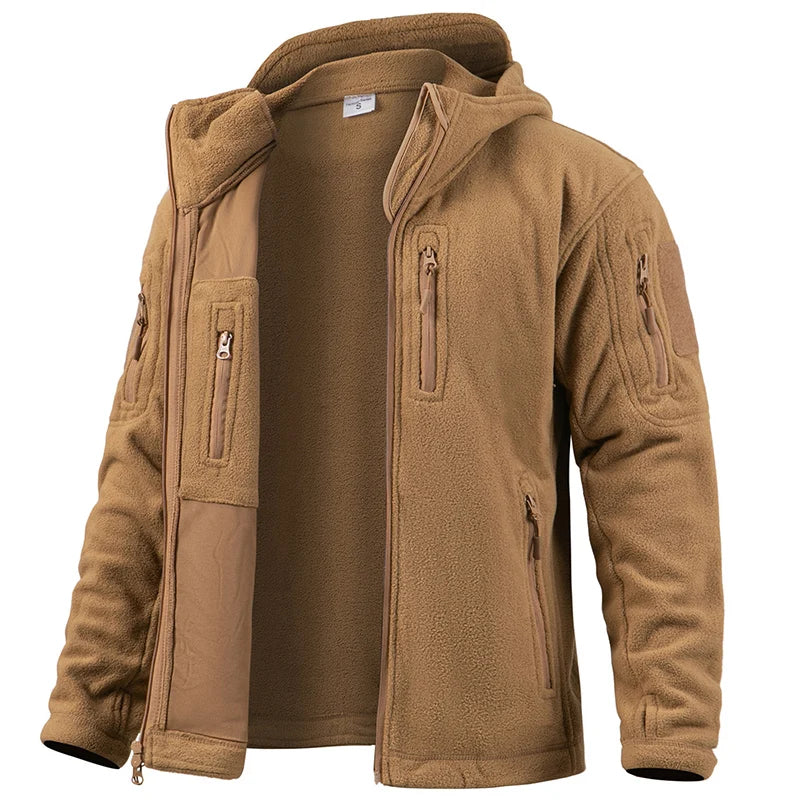 Veste Tactique pour Hommes en Fleece à Capuche 0