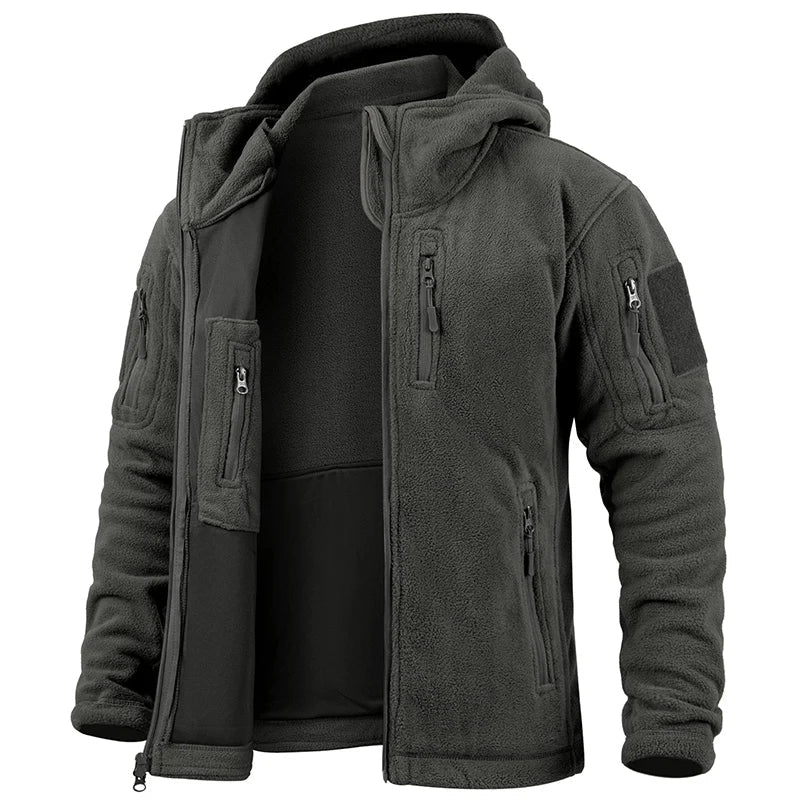 Veste Tactique pour Hommes en Fleece à Capuche 2