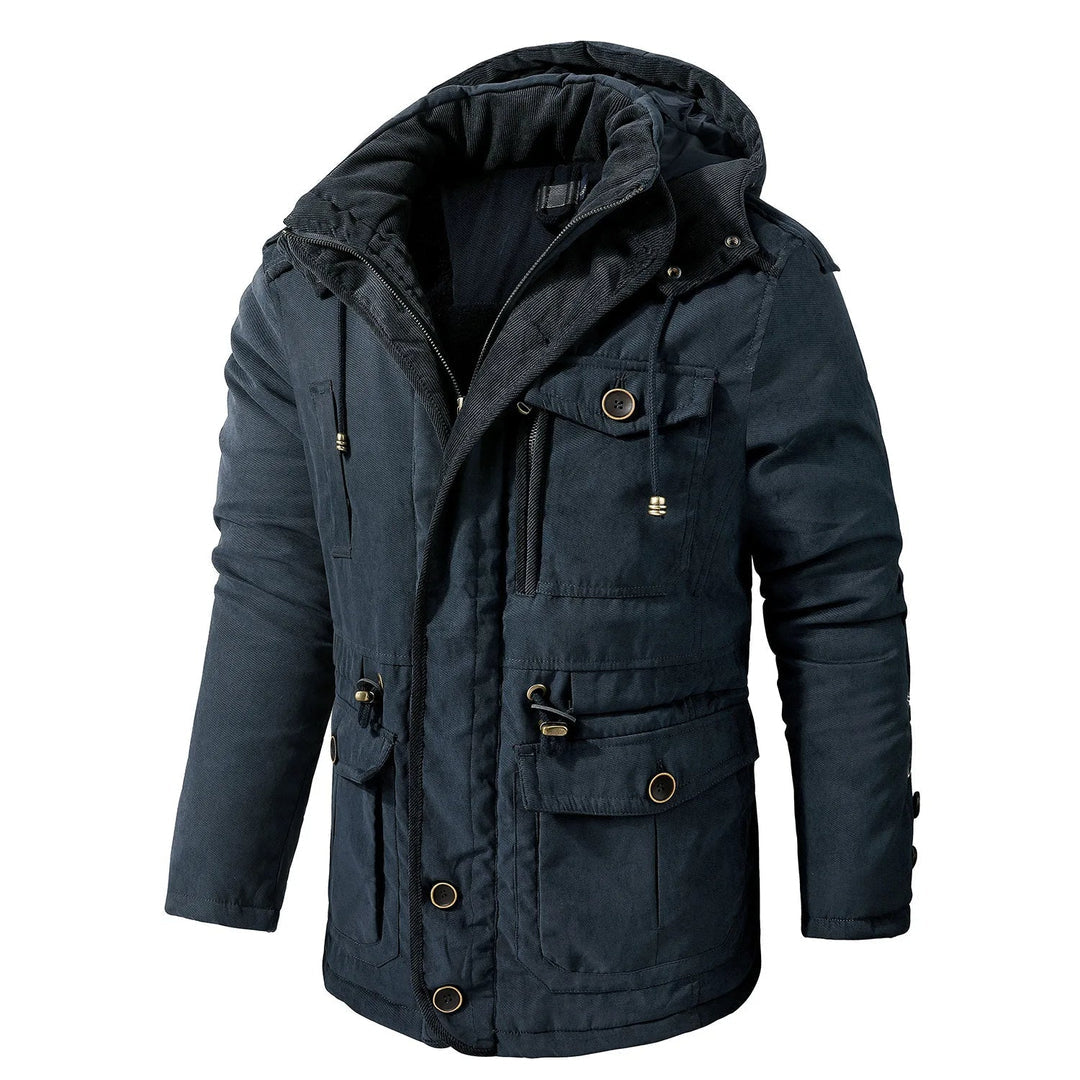 Veste Utilitaire pour Hommes à Capuche Résistante aux Intempéries 0