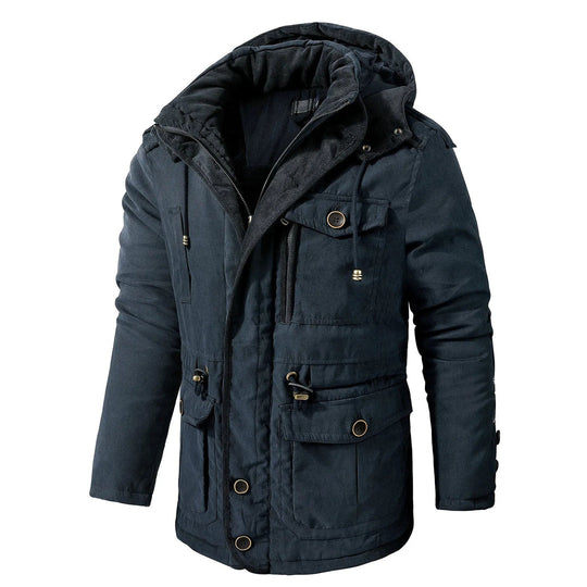 Veste Utilitaire pour Hommes à Capuche Résistante aux Intempéries 0