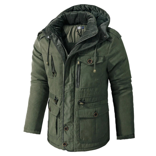 Veste Utilitaire pour Hommes à Capuche Résistante aux Intempéries 2