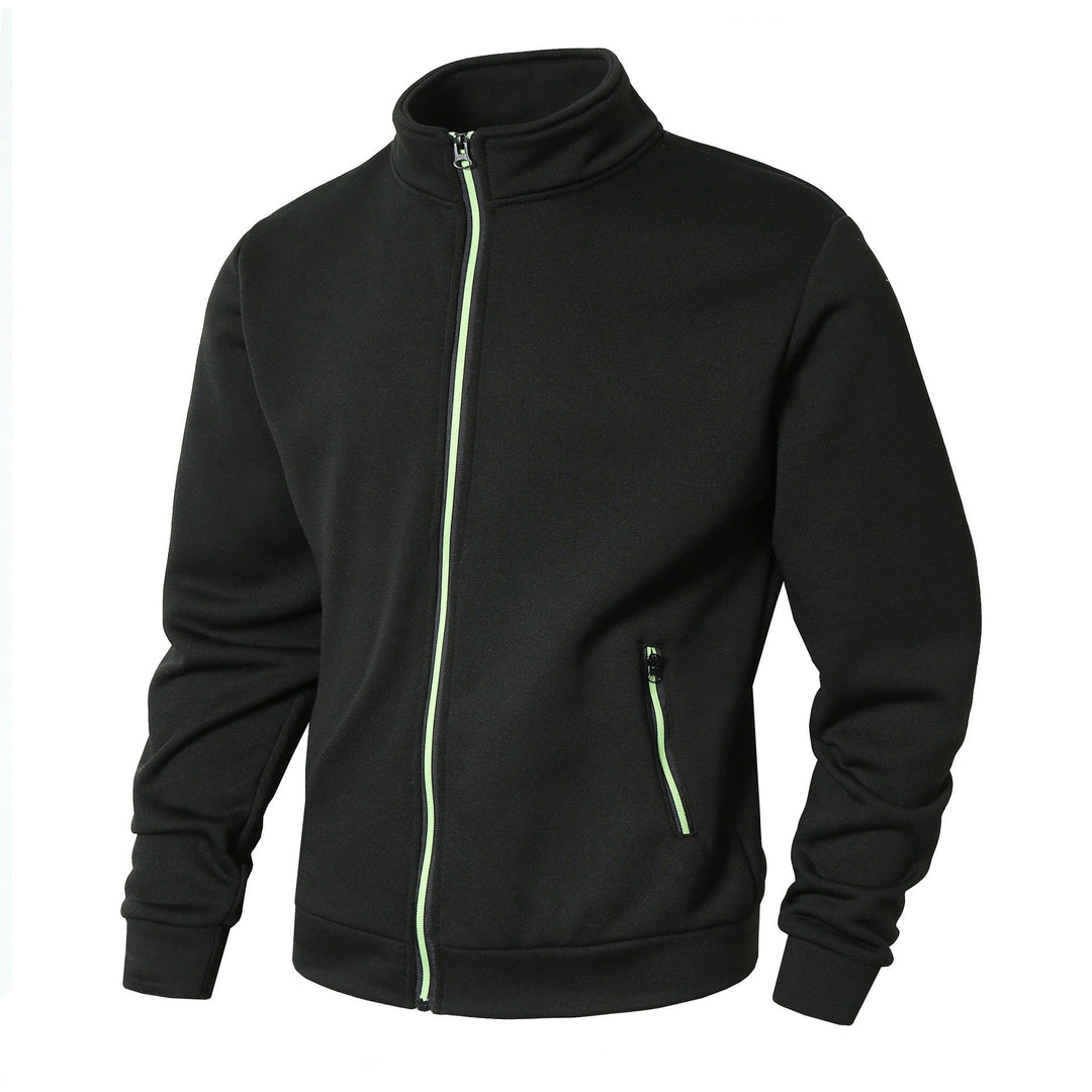 Veste Zippée pour Hommes en Tricot Doublée en Fleece 0