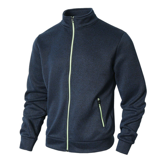 Veste Zippée pour Hommes en Tricot Doublée en Fleece 3