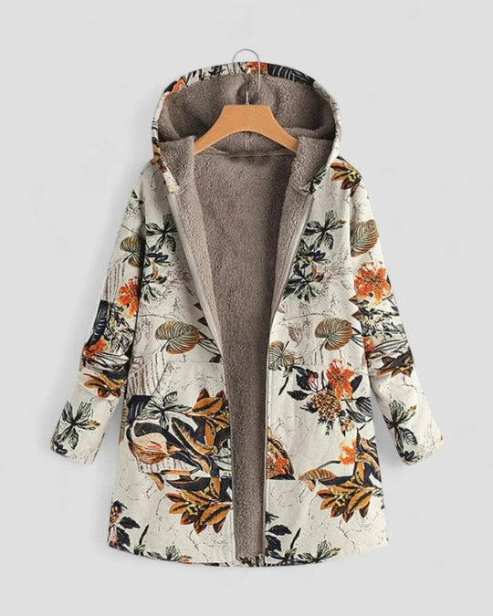 Veste à Capuche Femme Motif Floral 1