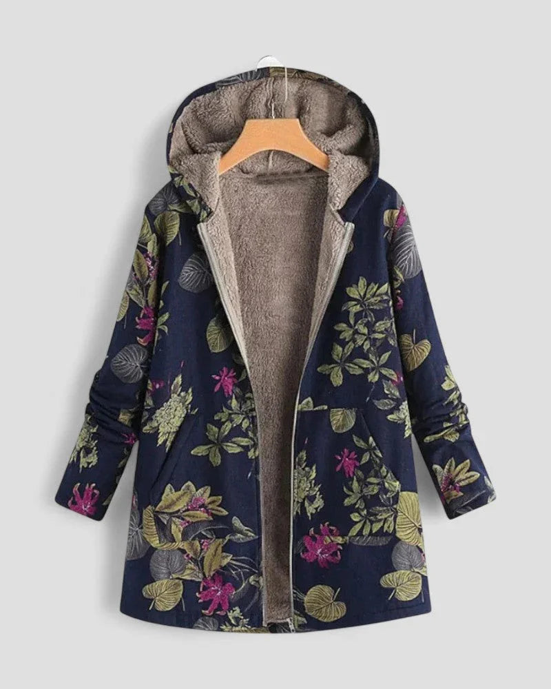Veste à Capuche Femme Motif Floral 2