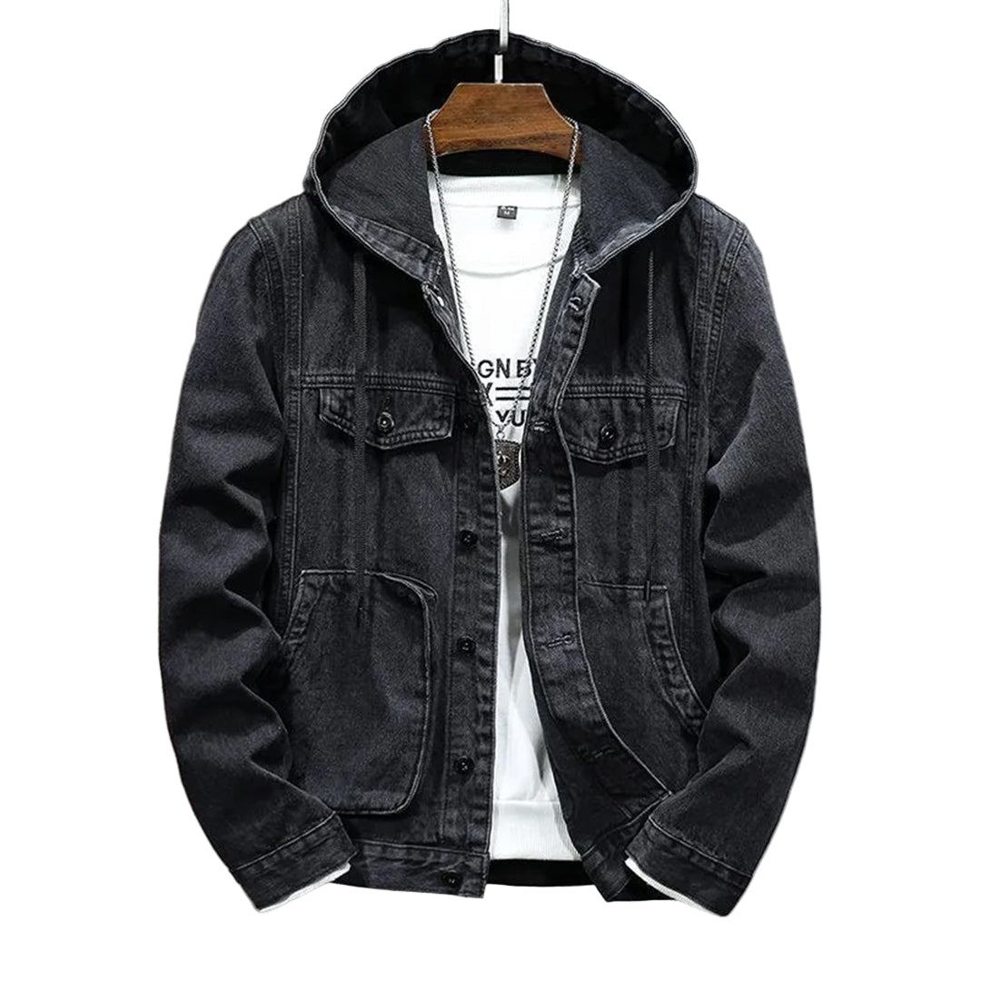 Veste à Capuche Homme Moderne en Tissu Déperlant et Résistant 0