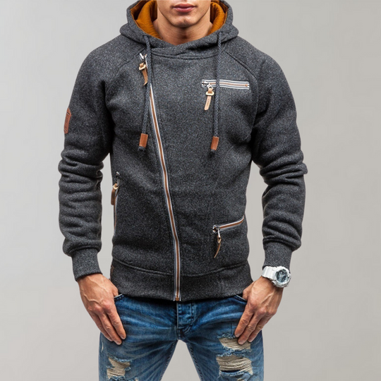 Veste à Capuche Zippée pour Hommes Style Décontracté 0