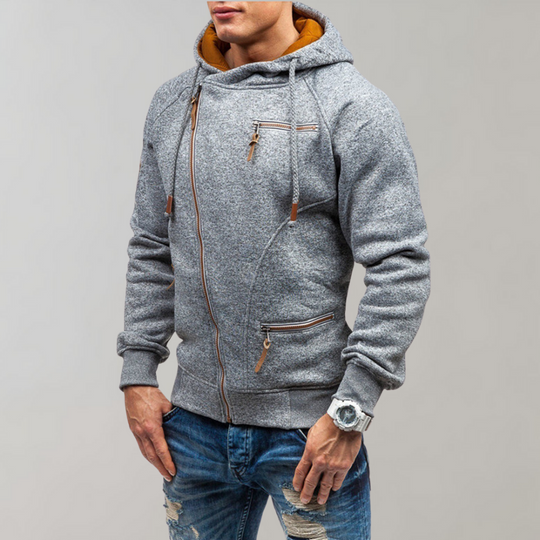 Veste à Capuche Zippée pour Hommes Style Décontracté 4