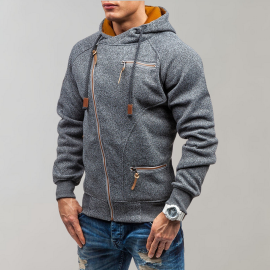 Veste à Capuche Zippée pour Hommes Style Décontracté 6
