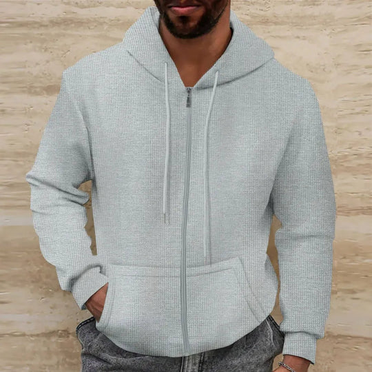 Veste à Capuche pour Hommes - Coupe Régulière - Texture Waffle 1