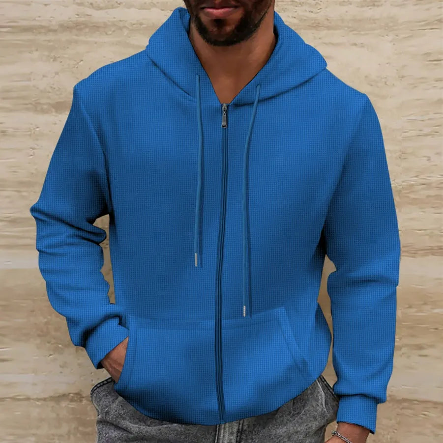 Veste à Capuche pour Hommes - Coupe Régulière - Texture Waffle 2