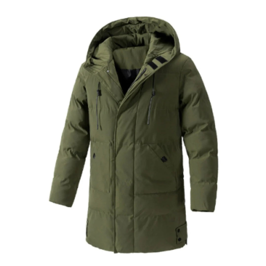 Veste à Capuche pour Hommes - Mi-Longue et Résistante à l'Eau 2