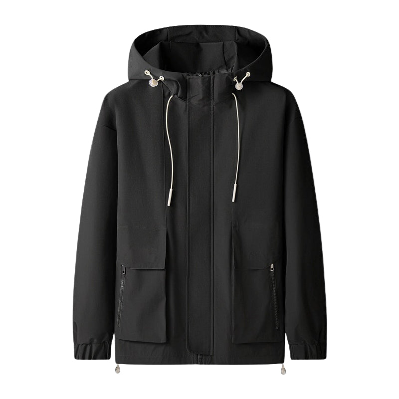 Veste à Capuche pour Hommes - Résistante à l'Eau - Zip Complet 0