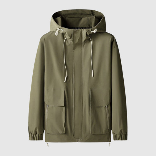 Veste à Capuche pour Hommes - Résistante à l'Eau - Zip Complet 1