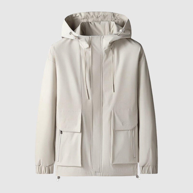 Veste à Capuche pour Hommes - Résistante à l'Eau - Zip Complet 2