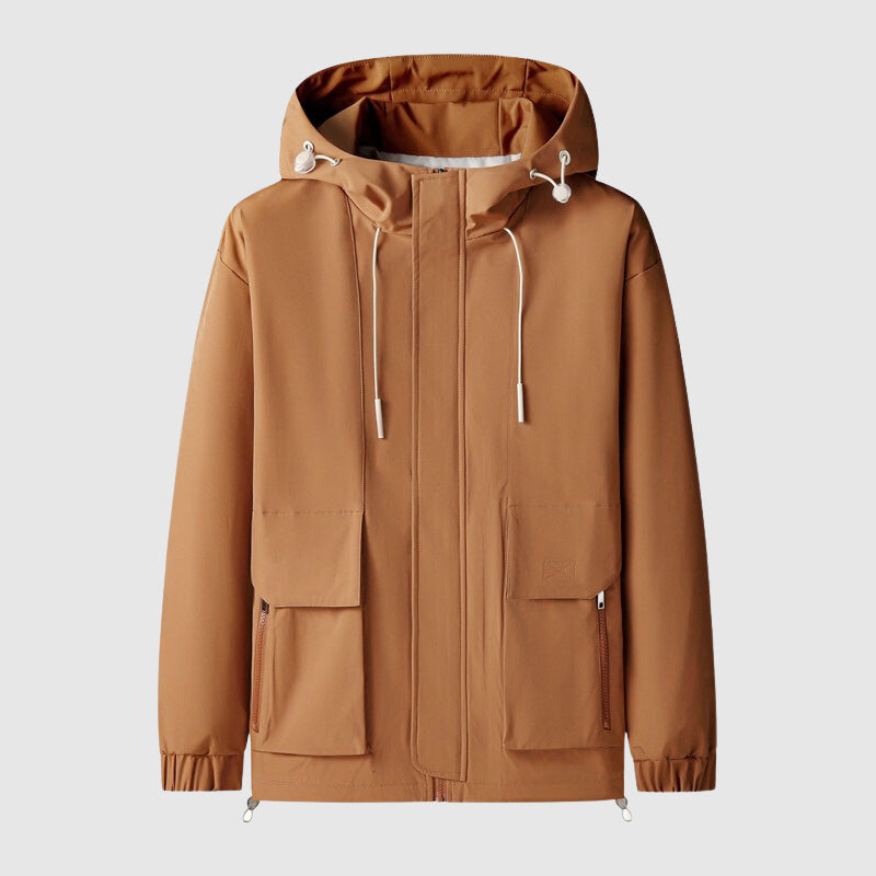 Veste à Capuche pour Hommes - Résistante à l'Eau - Zip Complet 3