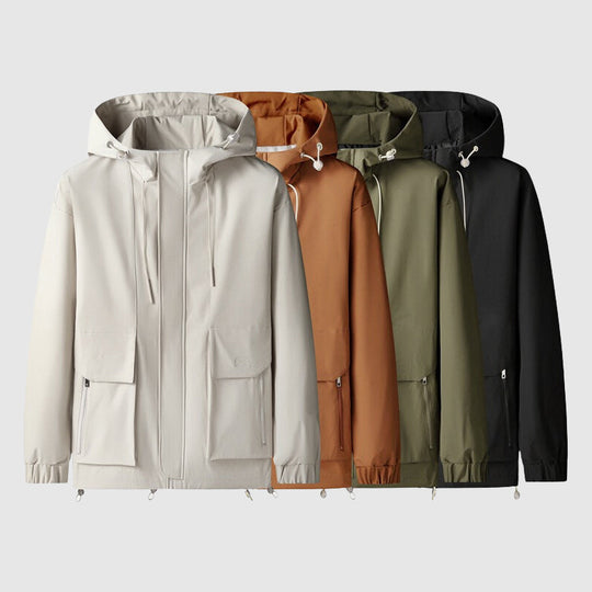 Veste à Capuche pour Hommes - Résistante à l'Eau - Zip Complet 7