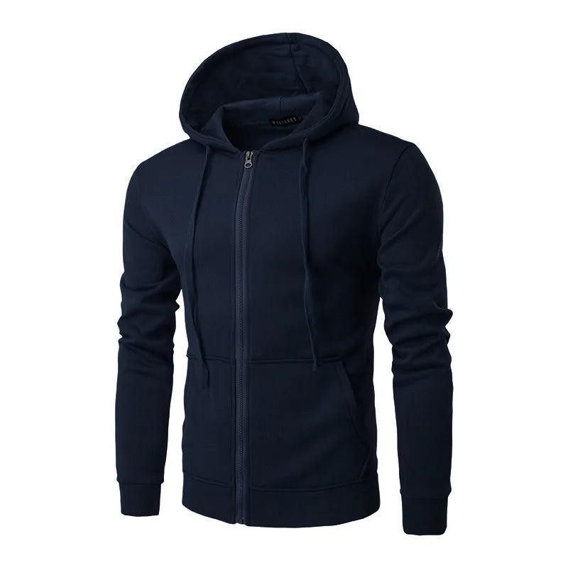 Veste à capuche Zippée pour Hommes Style Décontracté 2