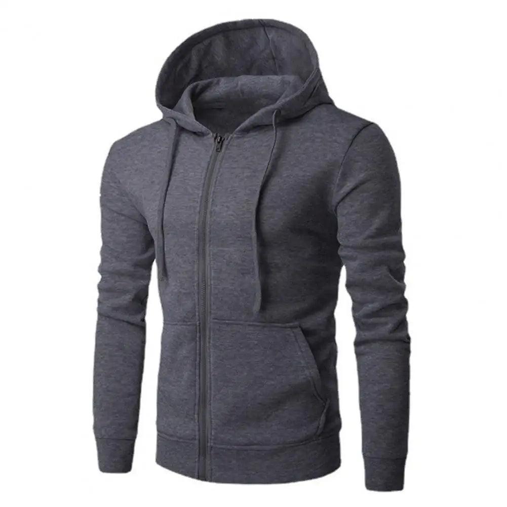 Veste à capuche Zippée pour Hommes Style Décontracté 3