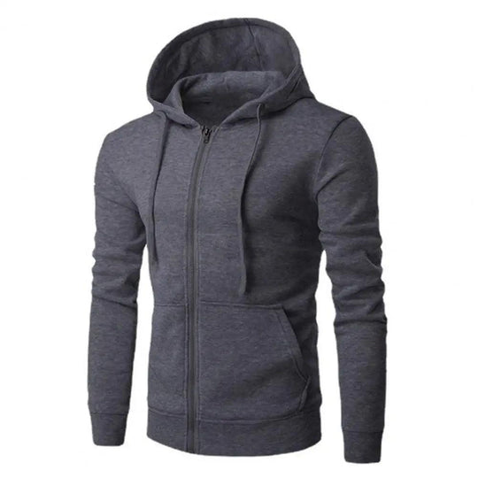 Veste à capuche Zippée pour Hommes Style Décontracté 3